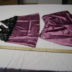 Lace & Satin Cami Short Set